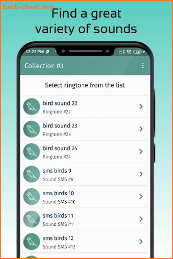 birds ringtones, birds sound screenshot