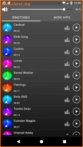 Birds sound ringtones & wallpapers screenshot