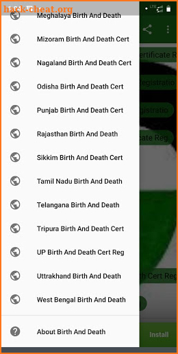 Birth And Death Certificate Online screenshot