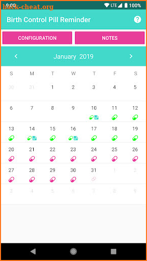 Birth Control Pill Reminder & Tracker screenshot