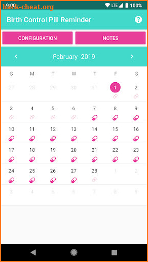 Birth Control Pill Reminder & Tracker screenshot