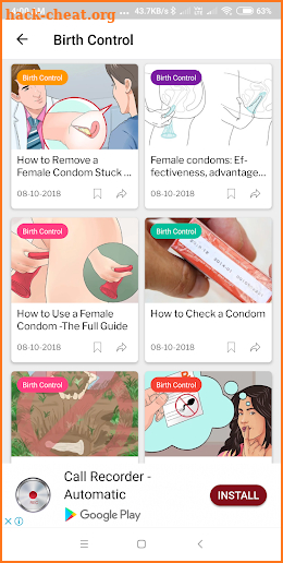 Birth Control, Yoga, Fitness, Hair Care,Skin Care screenshot