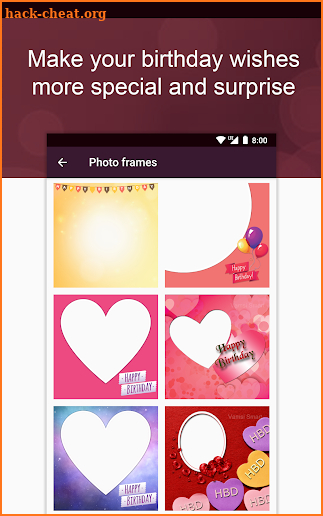 Birthday App - Birthday Reminder, Photo frames screenshot