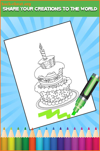 Birthday Cake Coloring Book screenshot