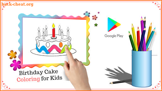 Birthday Cake Coloring Game for Kids 2019 screenshot