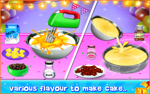 Birthday Cake Maker - Dessert cooking games screenshot