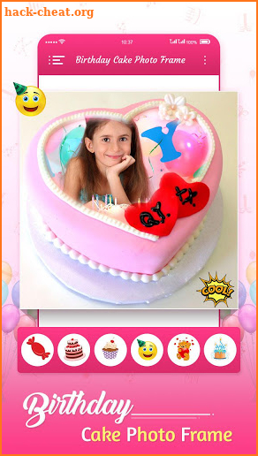 Birthday Cake Photo Frame screenshot