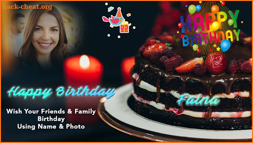 Birthday Cake With Name And Photo screenshot