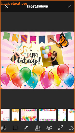 Birthday Cards Name Art Maker screenshot