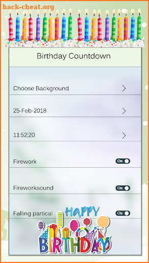 Birthday Countdown - Countdown LWP 2018 screenshot