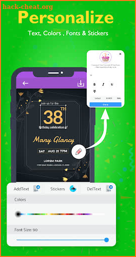 Birthday Invitation Card Maker screenshot