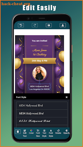 Birthday Invitation Maker screenshot