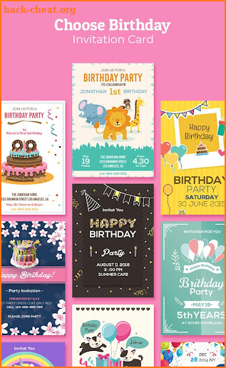 Birthday Invitation Maker : Invitation Card Maker screenshot