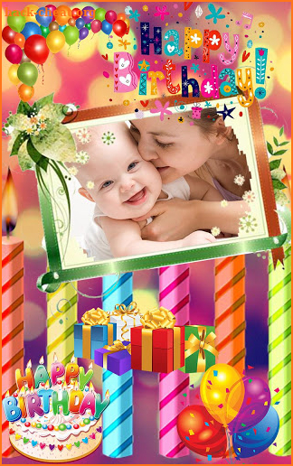 Birthday Photo Frames Editor 2017 screenshot