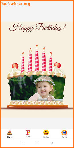 Birthday Song with name, photo on birthday cake screenshot