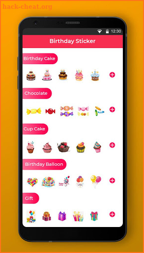 Birthday Stickers for WhatsApp : WAStickerApps screenshot