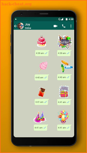 Birthday Stickers for WhatsApp : WAStickerApps screenshot