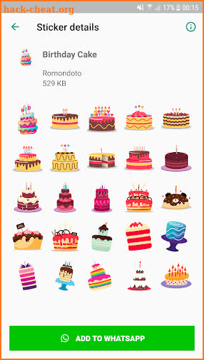 Birthday Stickers - WAStickerApps screenshot