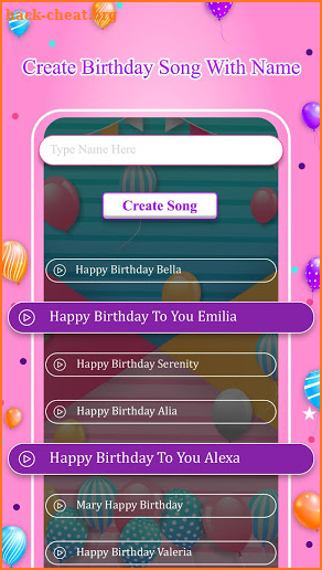 Birthday Video Maker App : Birthday Song With Name screenshot