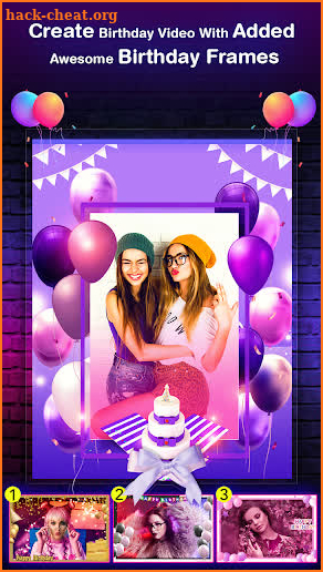 Birthday Video Maker - Birthday Cards & Frames screenshot