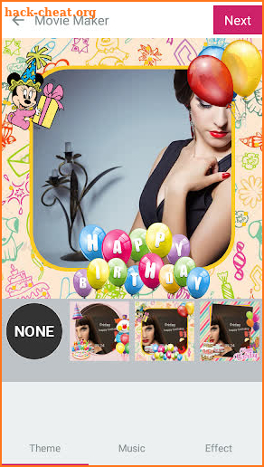 Birthday Video Maker, Photo on Cake, Video maker screenshot