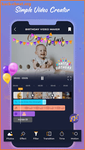 Birthday Video Maker with Song screenshot