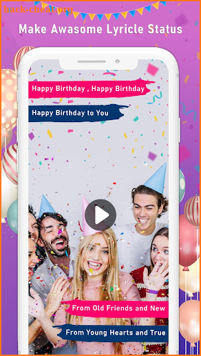 Birthday Video Maker with Song and Name screenshot