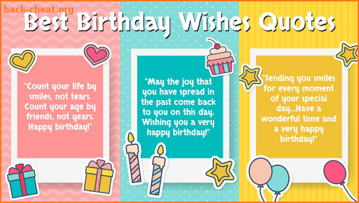 Birthday Wishes - Cards, Frame, GIF, Sticker, Song screenshot