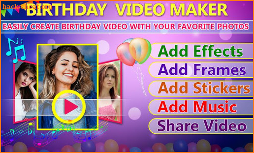 Birthday Wishes Maker : Frames, Greetings & Videos screenshot