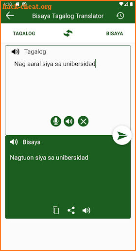 Bisaya Tagalog Translator screenshot