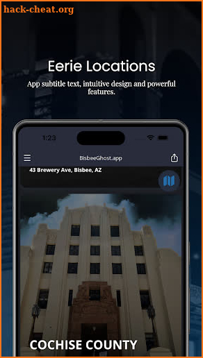 Bisbee Ghost app screenshot