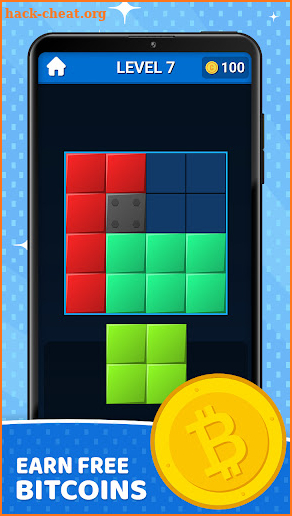 Bitcoin Block Puzzle - Earn Bitcoins Free screenshot