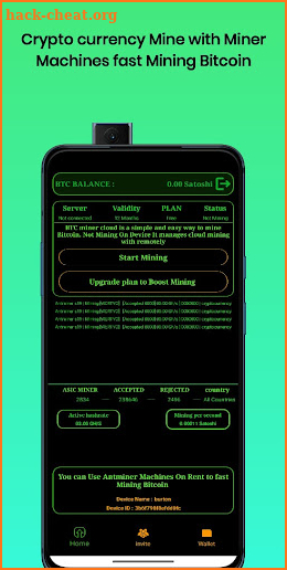 Bitcoin Miner Cloud screenshot