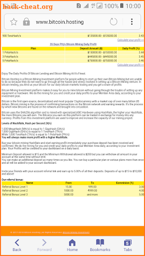 Bitcoin Mining & Bitcoin Lending Investment screenshot