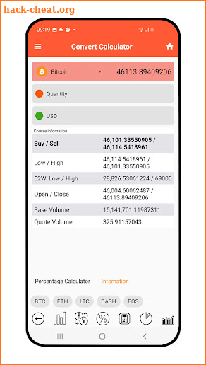 Bitcoin Pulse Ticker screenshot