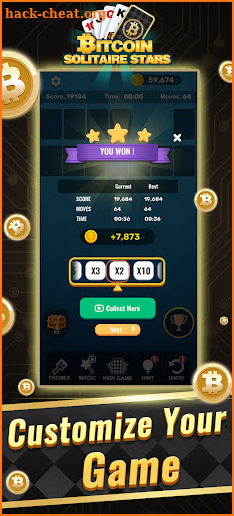 Bitcoin Solitaire Stars screenshot