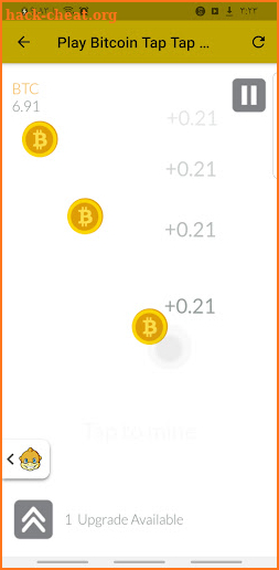 BITCOIN TAP TAP MINE screenshot