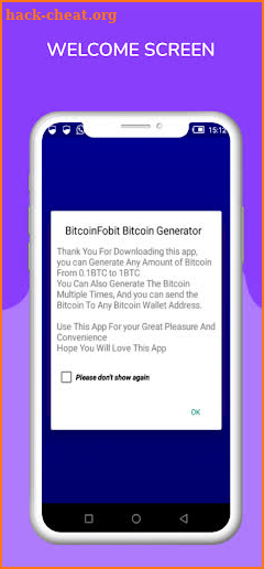 BitcoinFobit Bitcoin Generator screenshot