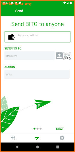 BitGreen Wallet screenshot