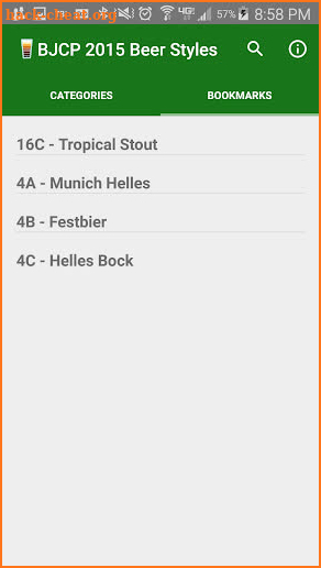 BJCP 2015 Beer Styles screenshot
