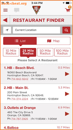 BJ’s Mobile App screenshot