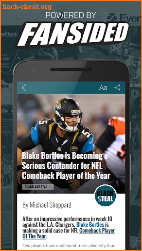 Black and Teal: News for Jacksonville Jaguars Fans screenshot