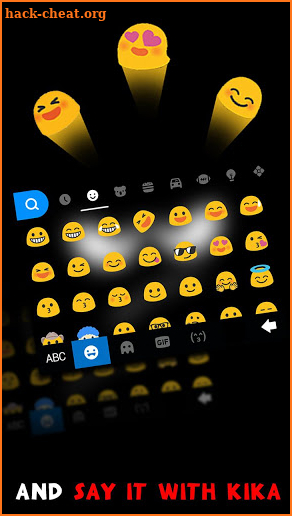 Black Angry Face Keyboard Theme screenshot