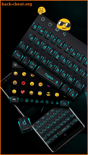 Black Blue Light Keyboard screenshot