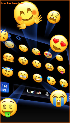 Black Blue Metal Keyboard screenshot