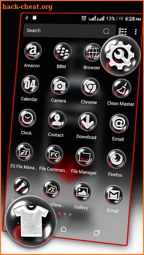 Black Bottle Launcher Theme screenshot