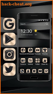 Black Business Gold Theme screenshot