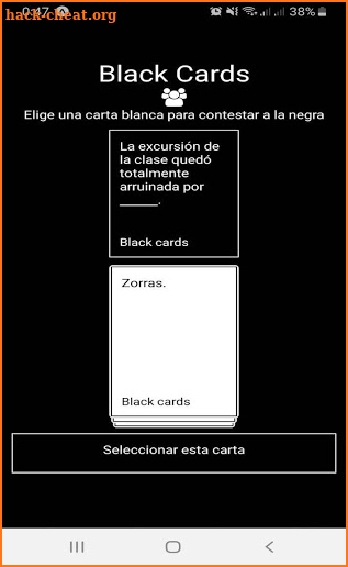 Black Cards Online screenshot