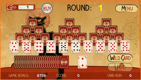 Black Cat Solitaire - Tri Peak screenshot