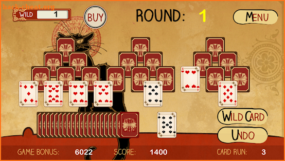 Black Cat Solitaire - Tri Peak screenshot